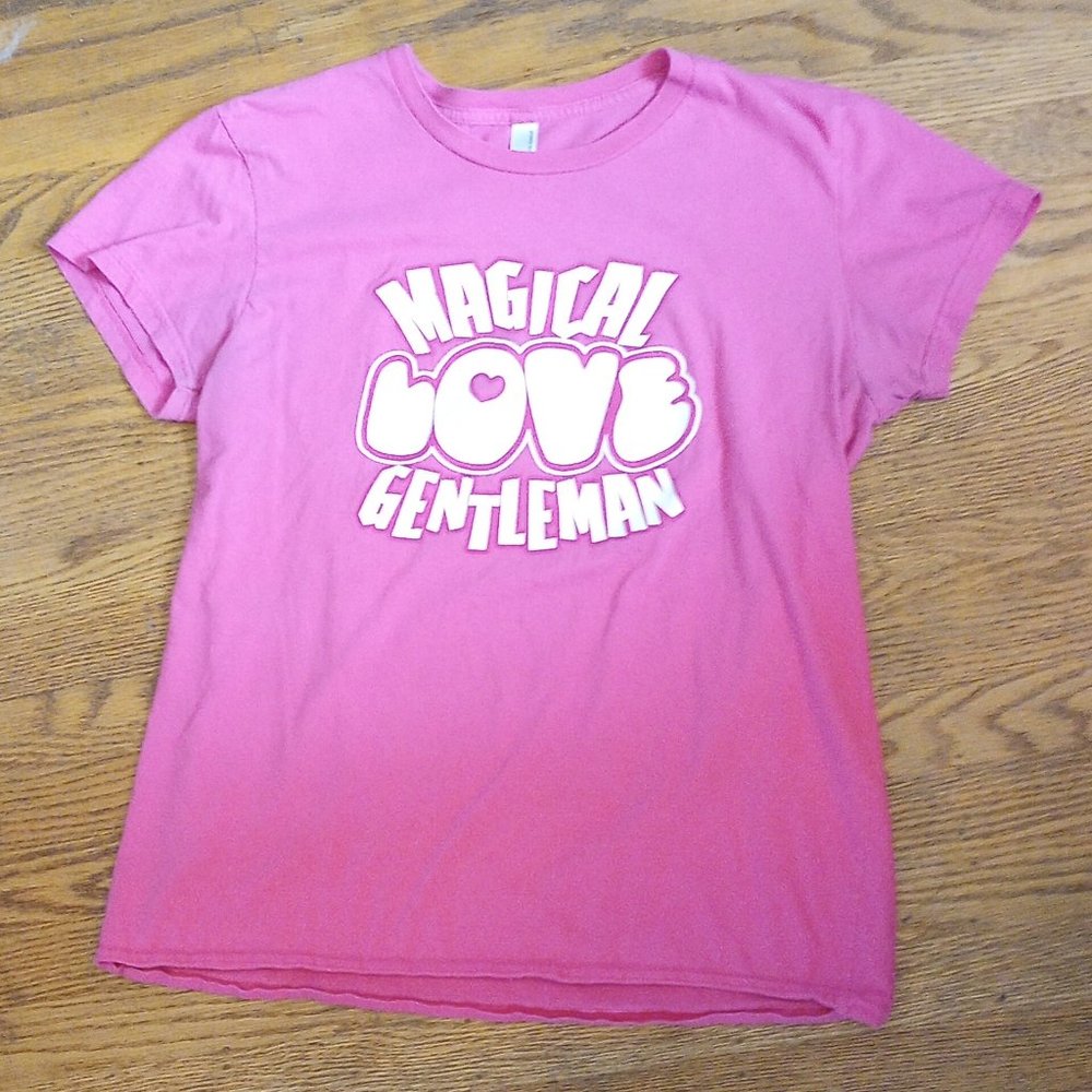 Magical Love Gentleman Hot Pink Fitted Tee 2XL